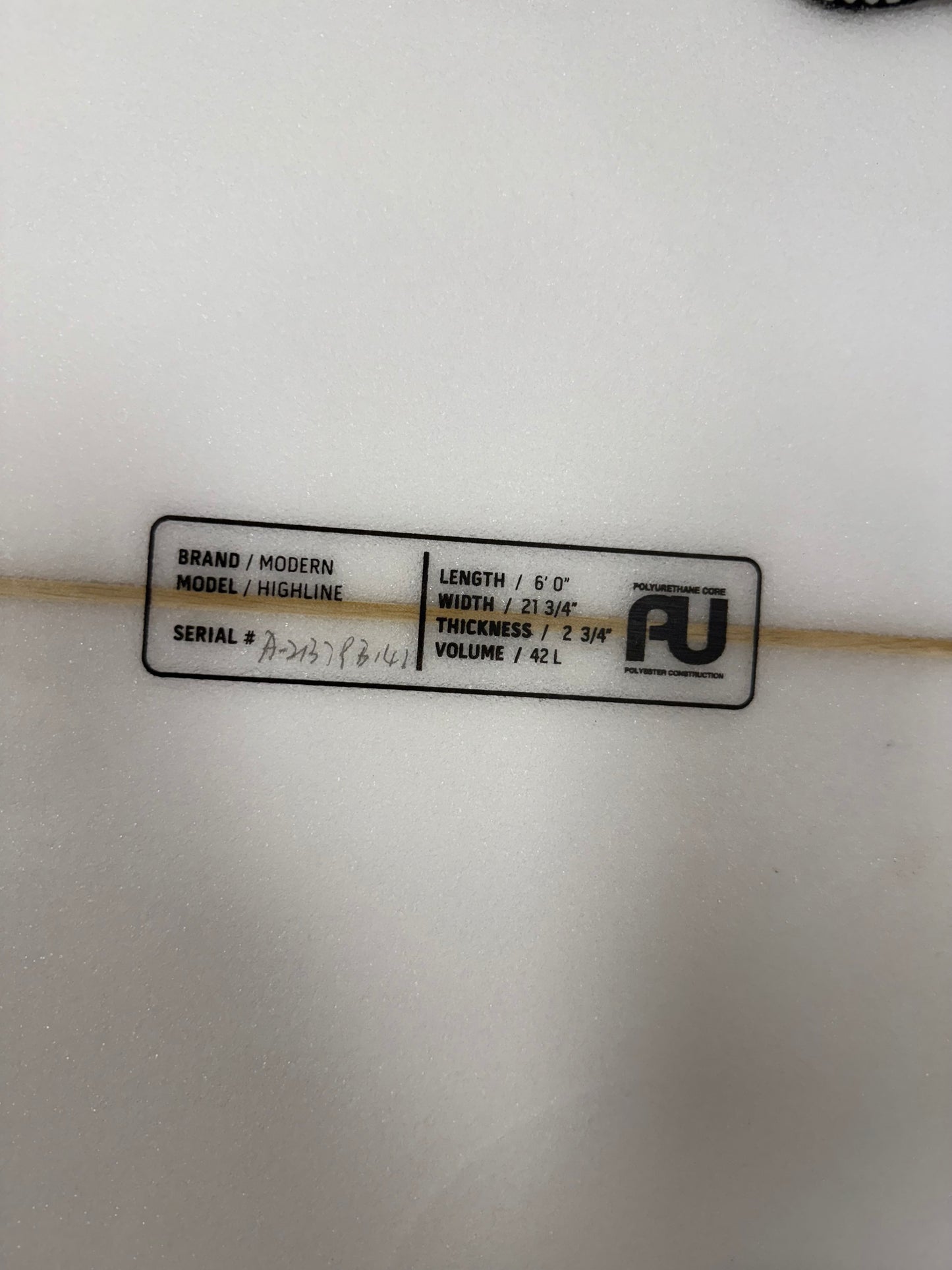 6’0 Modern Highline
