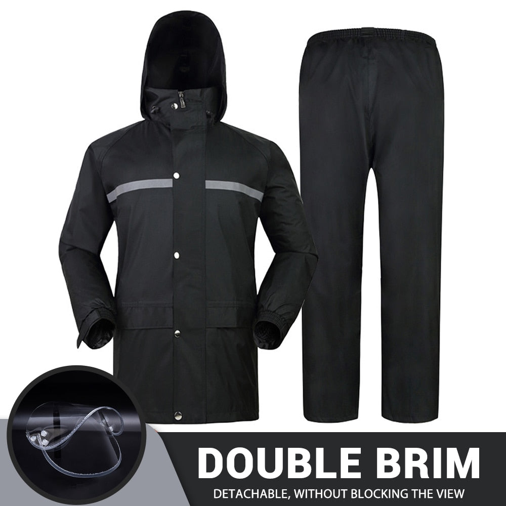 Men Motorcycle Raincoat Motorbike Rain Suit Moto Raincoat Rain Coat Jacket Pants Biker Rain Set Waterproof Motorcyclist Women