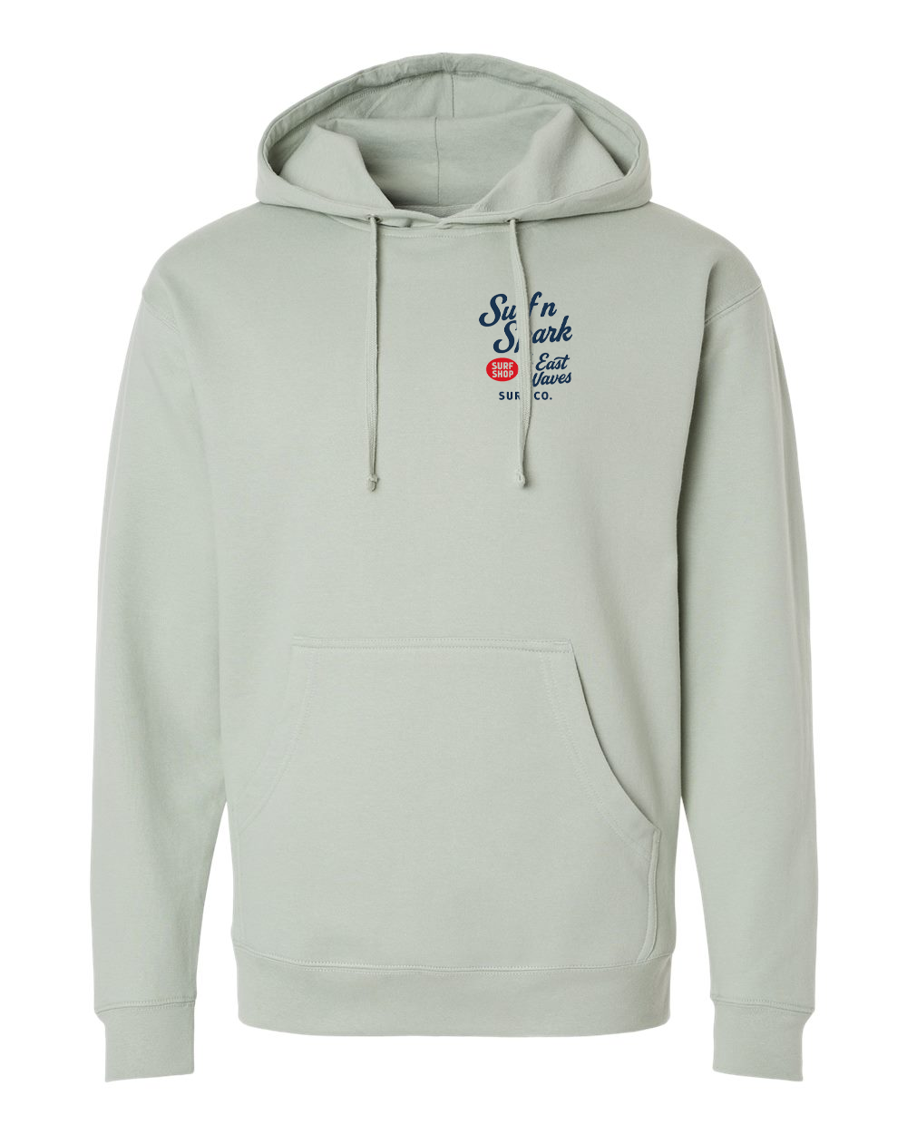 Surf n Spark x East Waves Hoodie – Sage Green
