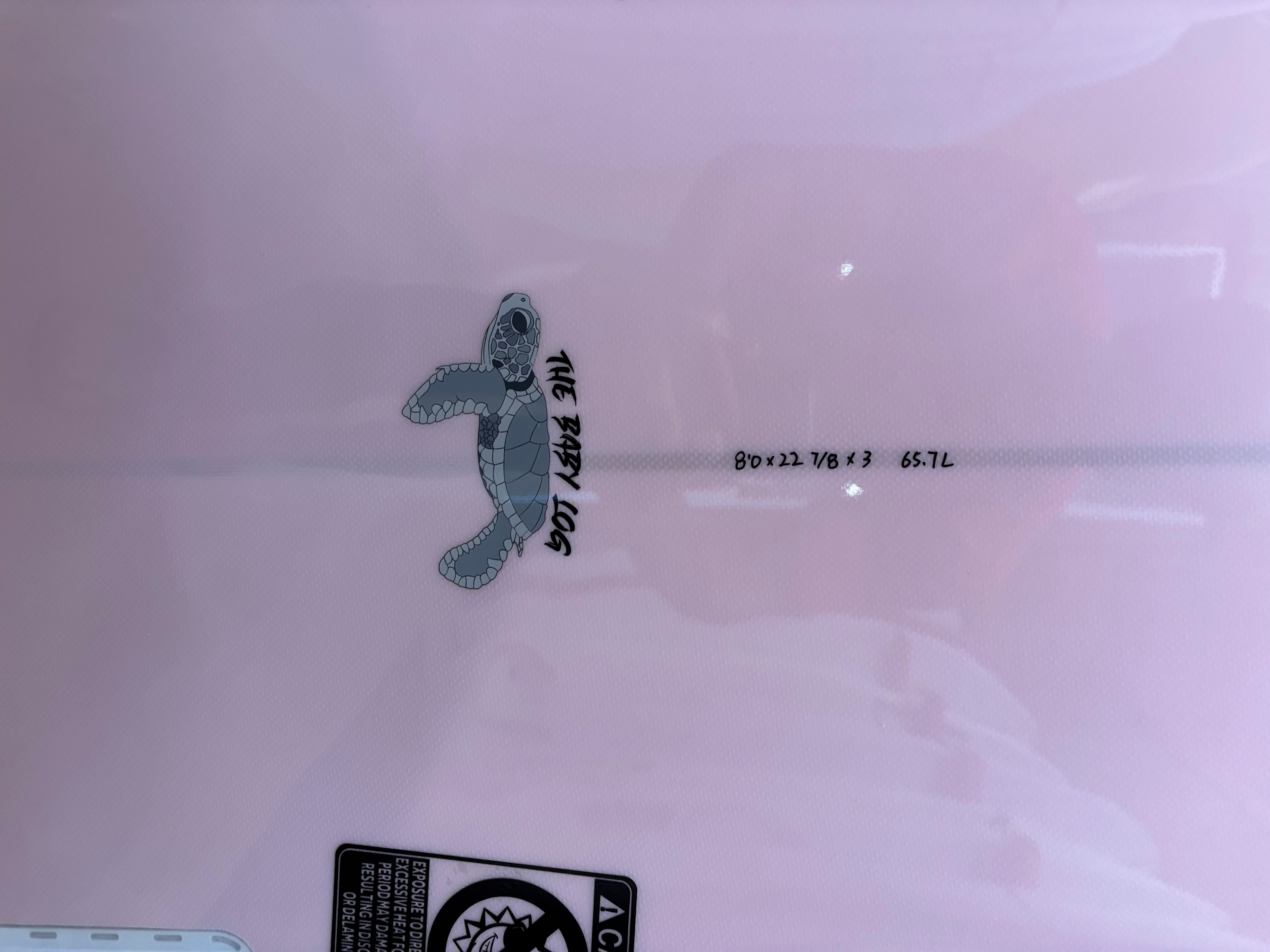 8’0 Baby Log Pink