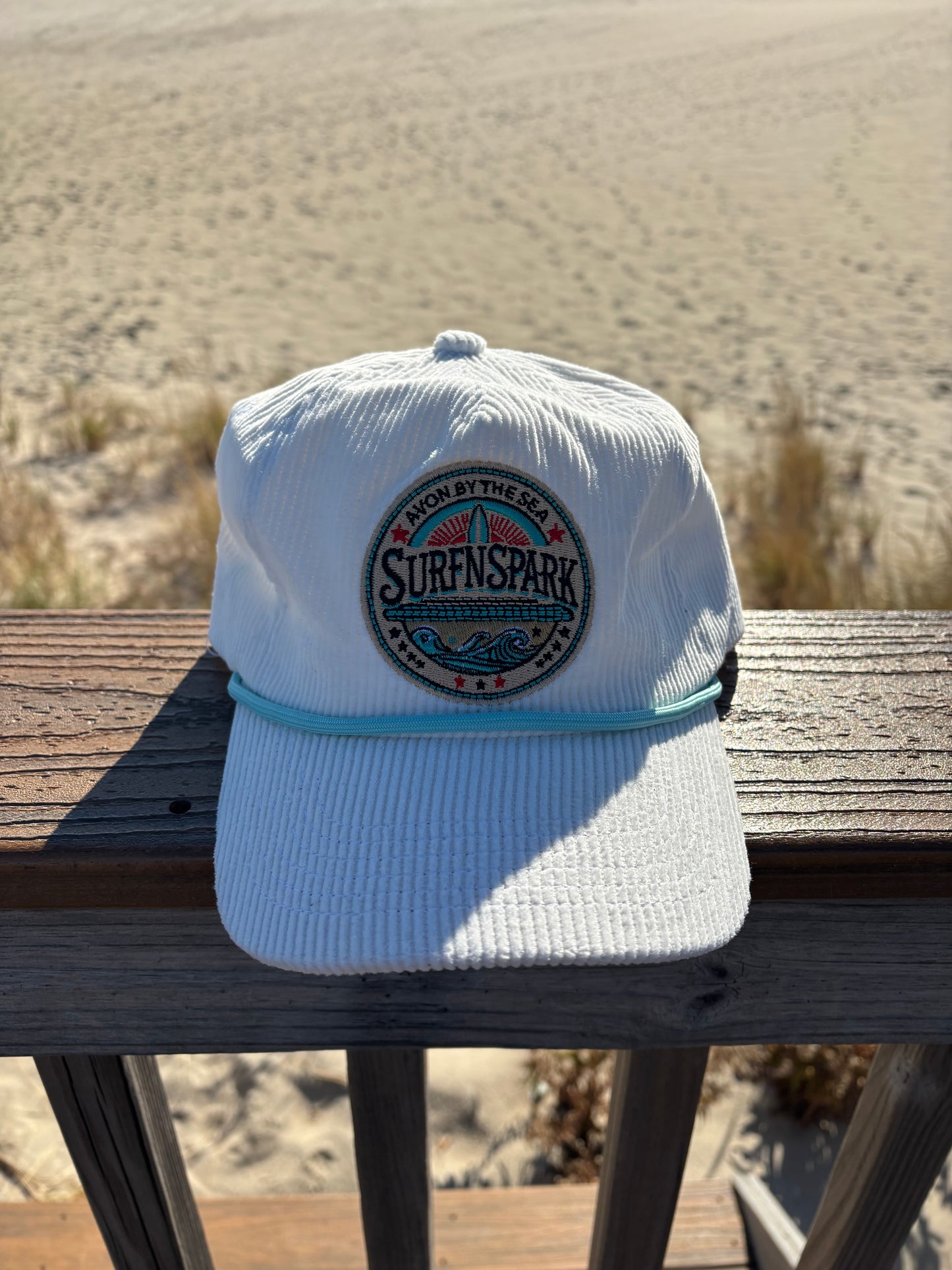 Surfnspark Avon Corduroy Hat (White)