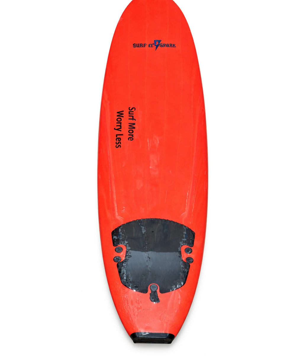SurfNSpark Soft-Top Surfboard – 7’ & 8’ Beginner Board