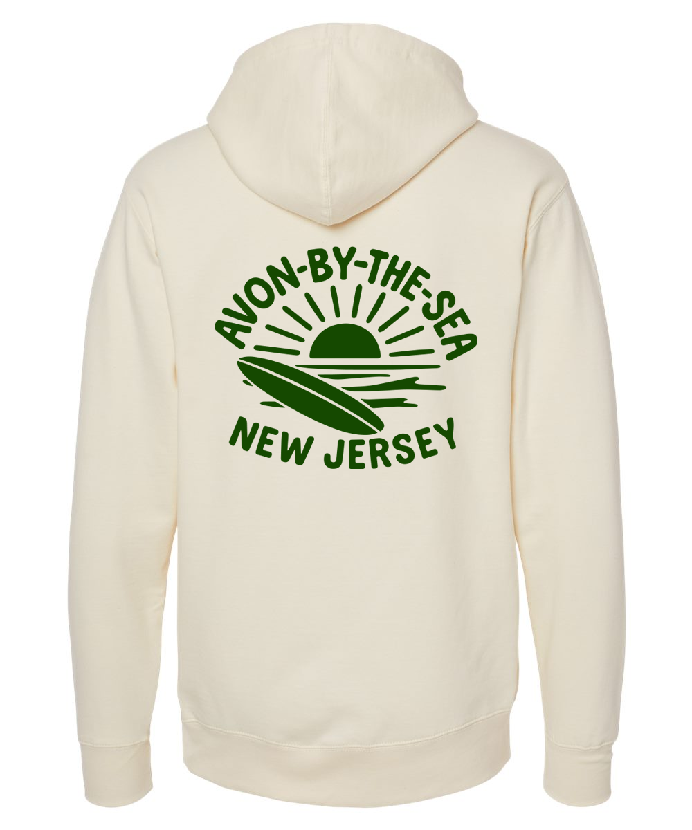 Avon-by-the-Sea Surf Hoodie Cream