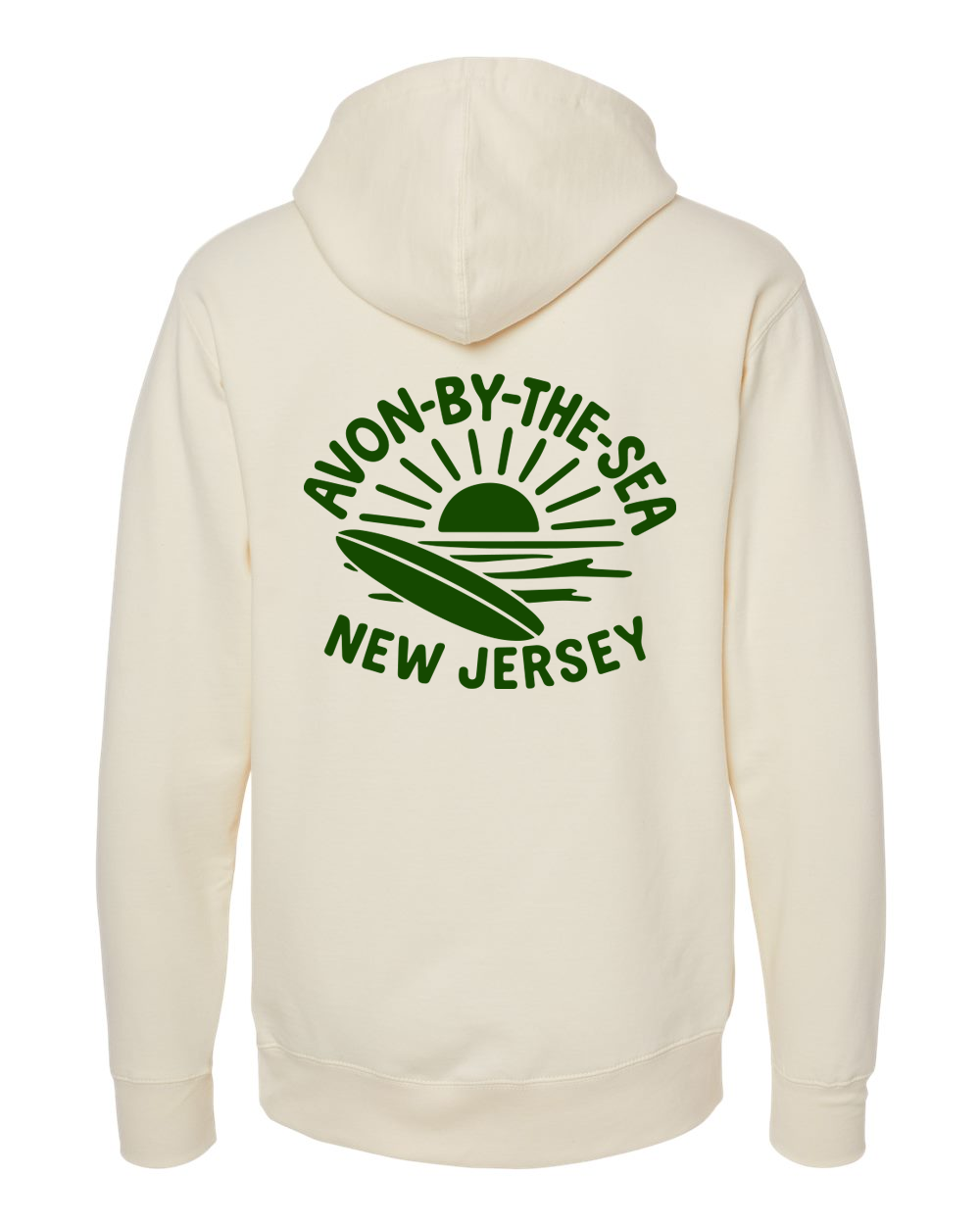 Avon-by-the-Sea Surf Hoodie Cream