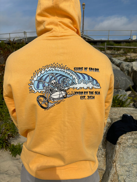 Surfnspark Skull Hoodie (Orange)