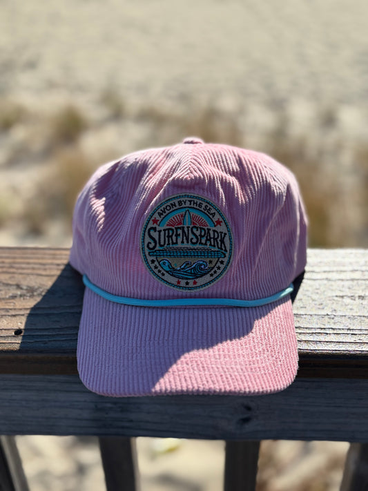 Surfnspark Avon Corduroy Hat (Pink)