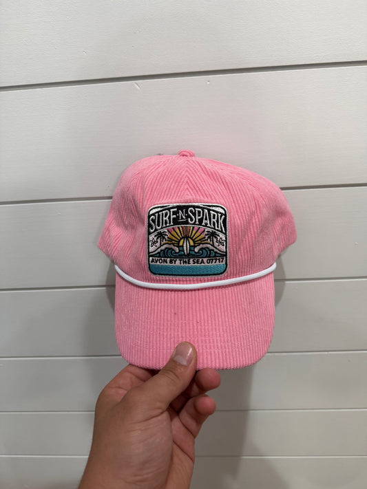 Surfnspark Avon Corduroy Hat (Pink)