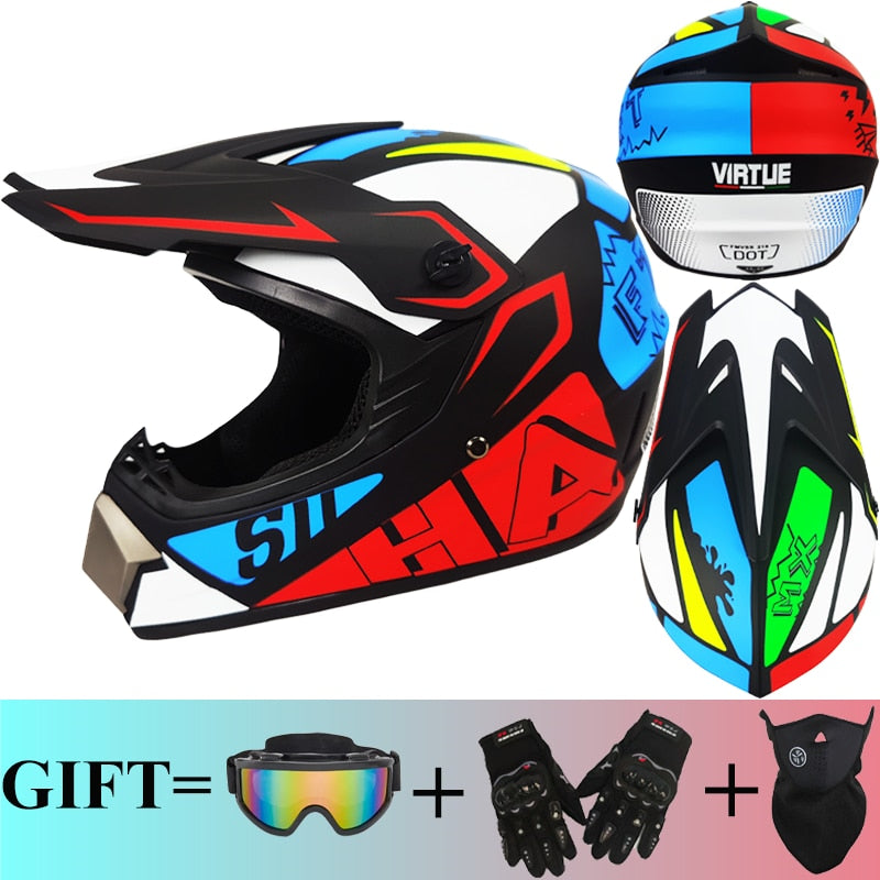 Motor Bike Cross Racing Motorcycle Helmet Safety Enduro Capacete Motorrad Cascos Downhill Bicycle Engine Cafe Racer ATV Helmets
