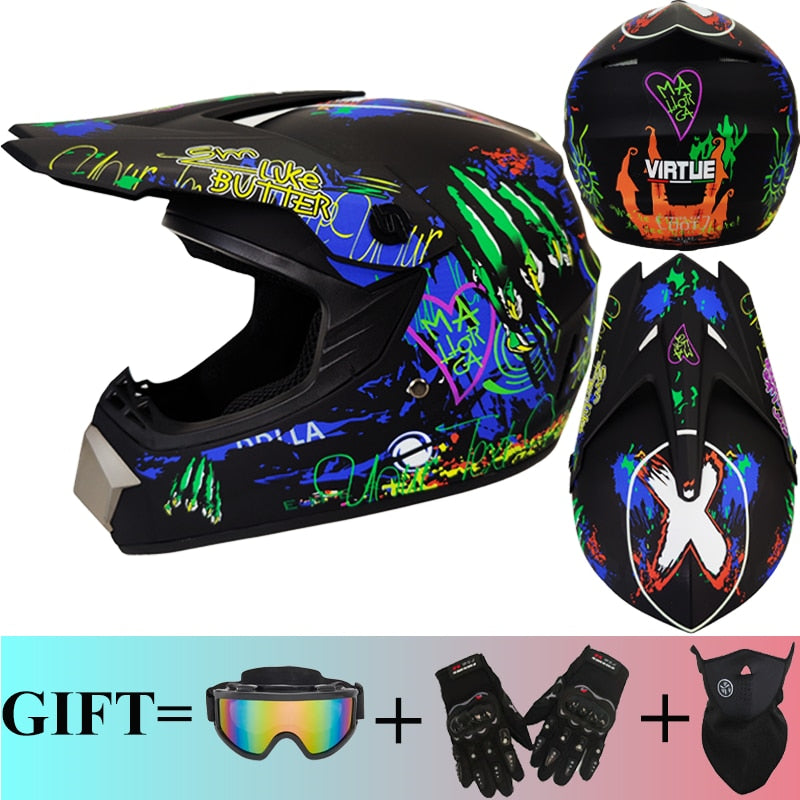 Motor Bike Cross Racing Motorcycle Helmet Safety Enduro Capacete Motorrad Cascos Downhill Bicycle Engine Cafe Racer ATV Helmets