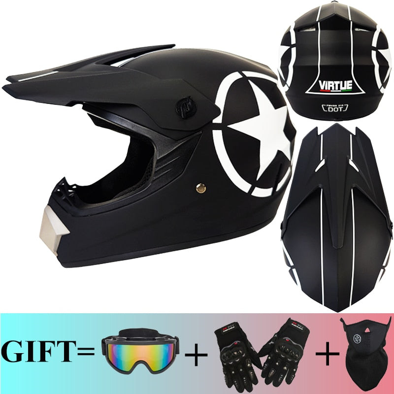 Motor Bike Cross Racing Motorcycle Helmet Safety Enduro Capacete Motorrad Cascos Downhill Bicycle Engine Cafe Racer ATV Helmets