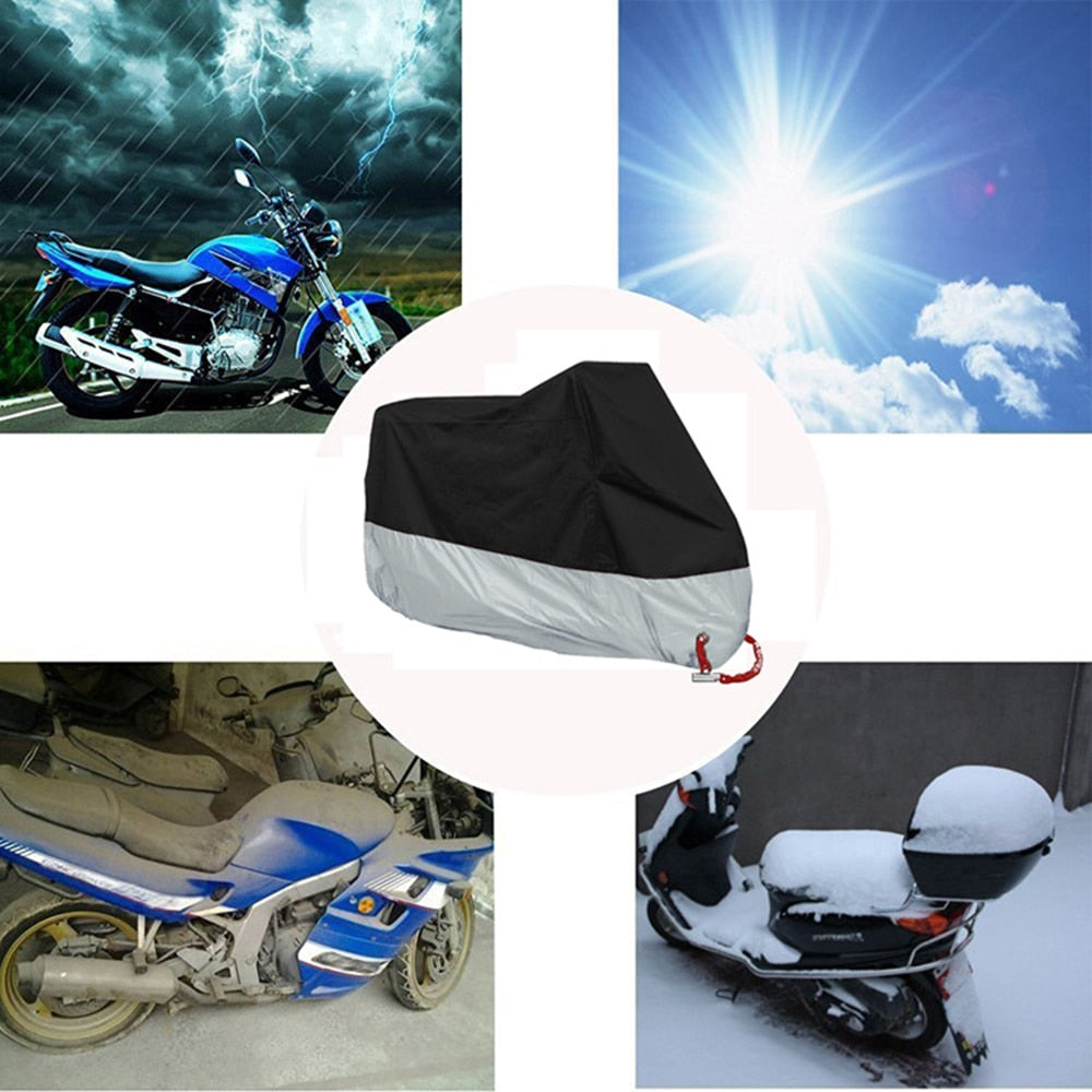 M L XL 2XL 3XL 4XL Motorcycle Cover Universal Outdoor Uv Protector All Season Waterproof Bike Rain Dustproof Motor Scooter Cover