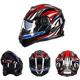 GXT Motorcycle Helmet Dual Lens Motocross Racing Riding Helmet Flip Up Casco Moto Men Capacete Da Motocicleta DOT Certification