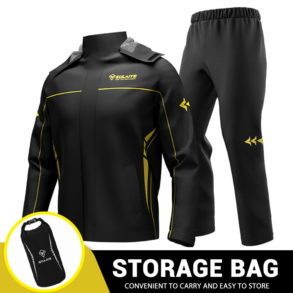 Men Motorcycle Raincoat Motorbike Rain Suit Moto Raincoat Rain Coat Jacket Pants Biker Rain Set Waterproof Motorcyclist Women