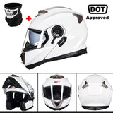 GXT Motorcycle Helmet Dual Lens Motocross Racing Riding Helmet Flip Up Casco Moto Men Capacete Da Motocicleta DOT Certification