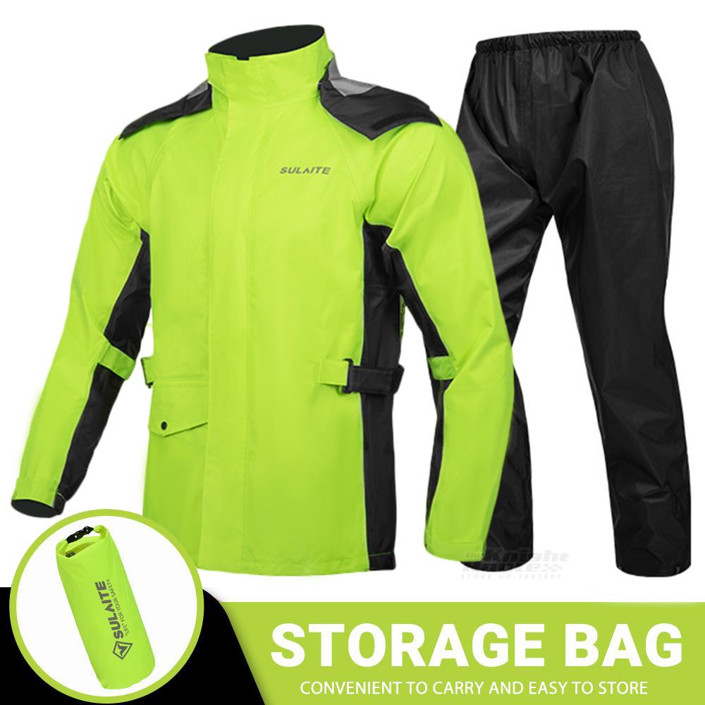 Men Motorcycle Raincoat Motorbike Rain Suit Moto Raincoat Rain Coat Jacket Pants Biker Rain Set Waterproof Motorcyclist Women