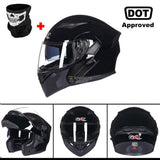 GXT Motorcycle Helmet Dual Lens Motocross Racing Riding Helmet Flip Up Casco Moto Men Capacete Da Motocicleta DOT Certification
