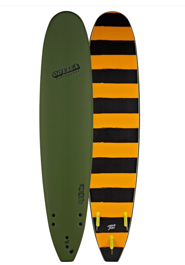 7'6 Odysea Log Soft-Top Surfboard | Beginner-Friendly Cruiser
