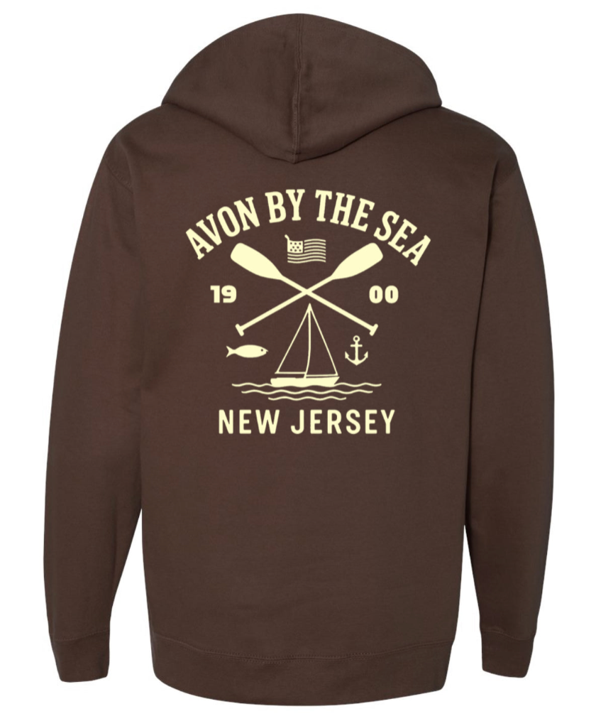 Avon By The Sea Hoodie - Brown