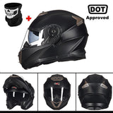 GXT Motorcycle Helmet Dual Lens Motocross Racing Riding Helmet Flip Up Casco Moto Men Capacete Da Motocicleta DOT Certification