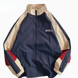 Letter Embroidered Motorcycle Jacket