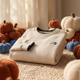 SurfNSpark Waffle Knit Crewneck — Cream — $60